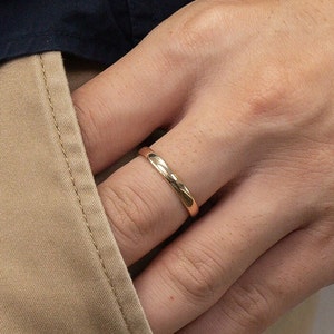 2.8MM Plain Band Wedding Ring, Comfort Fit Plain Wedding Band, Unique Wedding Band for Men, Minimalist Ring