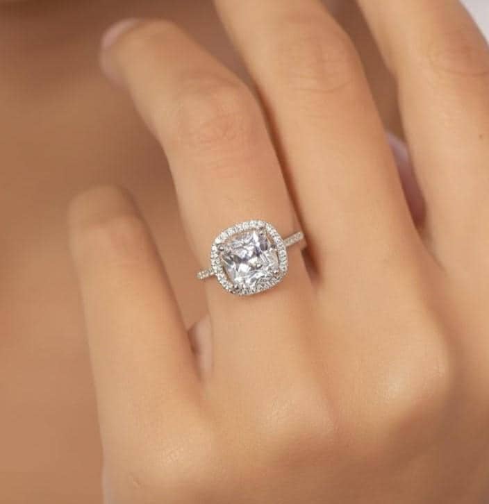 Fancy Yellow Cushion Cut Tiffany And Co Soleste Ring Cushion Halo