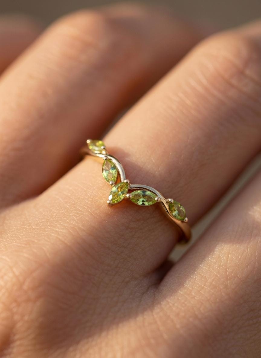 Green stone ring - Etsy 日本