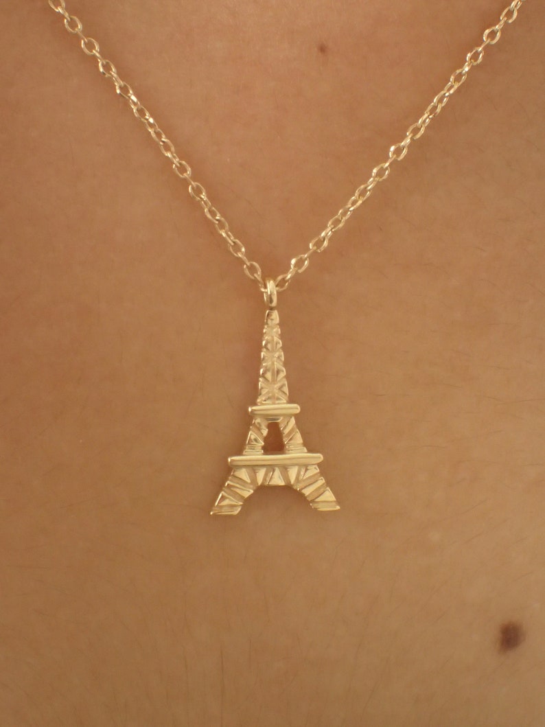 Eiffel Tower Necklace / Eiffel Tower Jewelry for Girls / Paris Themed Gift / Paris Necklace / Gift for Her image 1