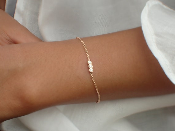 Commissie Vernederen Manoeuvreren Diamanten armband cadeau voor vriendin diamanten armband voor - Etsy België