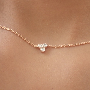 Diamond trio shop necklace