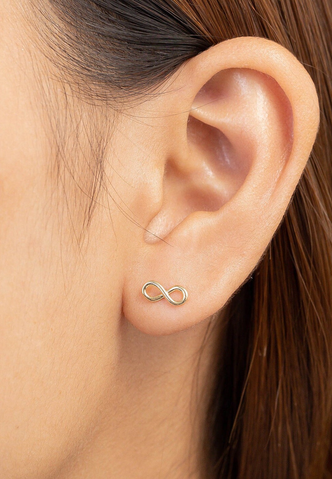 Infinity Love Stud Earring Infinity Earrings Infinity Knot Stud Earrings Minimalist Earrings for Women Etsy