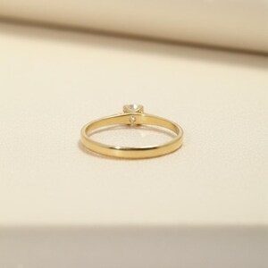 2.5mm Moissanite Engagement Ring, Bridal Wedding Ring Gift for Her, Solitaire Ring for Women, Anniversary Gift image 6