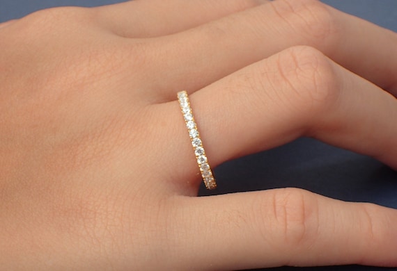 Micro pave diamond band deals