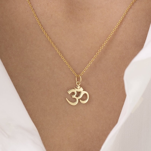 Om Necklace, Lord Symbol Pendant, Traditional Pendant Necklace, Hinduism Religion Aum Om Necklace