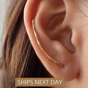 Ear Climber Earrings / Long Ear Climber / Ear Crawlers Earrings / Ear Climber Earrings Gift for Women / Bar Earrings / In Stock