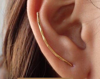 Ear Climber Earrings / Long Ear Climber / Ear Crawlers Earrings / Ear Climber Earrings Gift for Women / Bar Earrings / In Stock