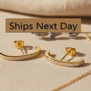 Tanzanite Ear Lobe Cuff Earrings, Dainty Suspender Earrings, Dainty Stud Lobe Cuff, Minimalist Earrings Gift For Women, Last Minute Gifts