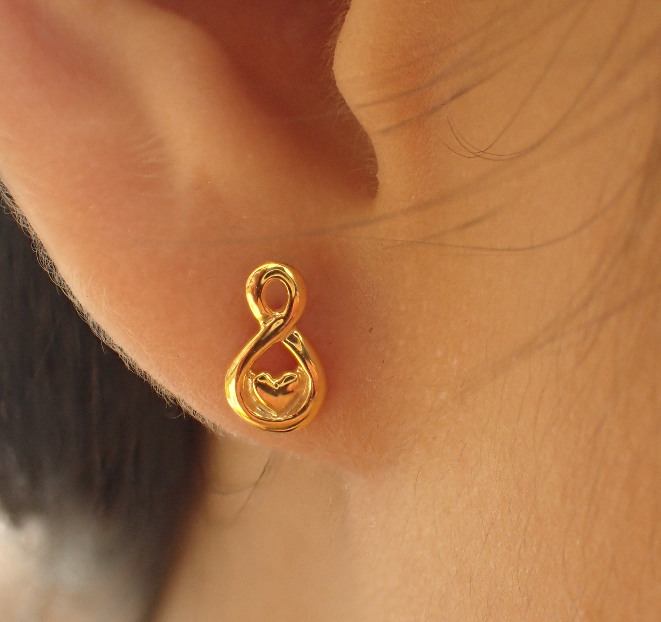 wing bling☆[14Kpost] FIARO heart onetouch earring ピアス ALIITA公式通販】アリータ 9KYG フープピアス ハート ダイヤモンド