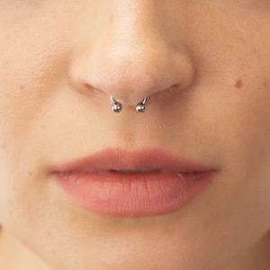 Septum Ring, Minimalist Septum Ring, Unique Body Jewelry, Tiny Septum Ring, Septum piercing