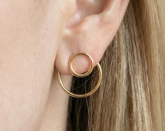 1 Paio Di Eleganti Orecchini A Perno In Zirconia Cubica Per Donna