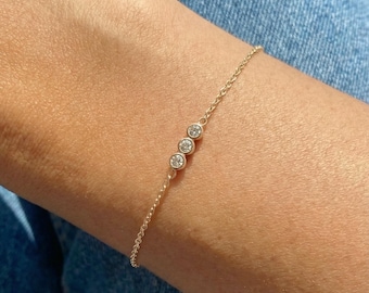 Diamond Bracelet Gift for Mom, Mother’s Day Gift, Anniversary Gift, Gift for Girlfriend, Gift for Best Friend, Wedding Gift