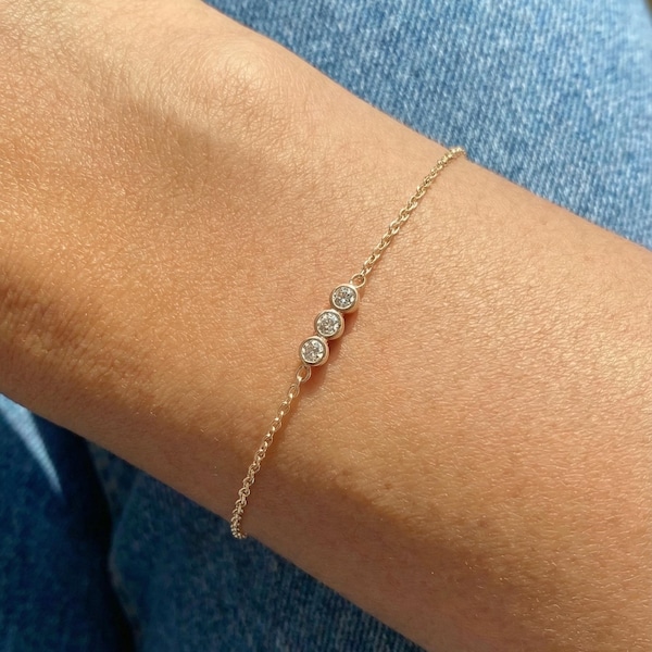 Diamant Armband Geschenk für Mama, Muttertagsgeschenk, Geburtstagsgeschenk, Geschenk für Freundin, Geschenk für die Beste Freundin, Hochzeitsgeschenk
