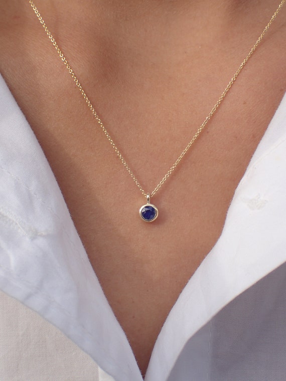 Neela- Blue Lapis Necklace - Eterno India