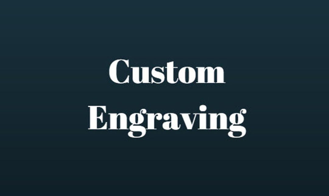 Custom Engraving - Etsy