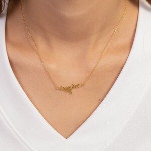 Inspire Name Necklace, Personalized Necklace Gifts For Women, Layering Necklace, Custom Name Jewelry