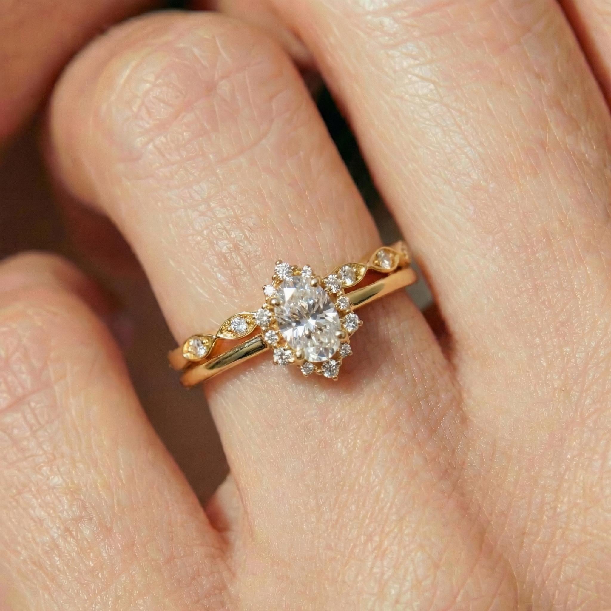 Vintage ring set 18k - Etsy 日本