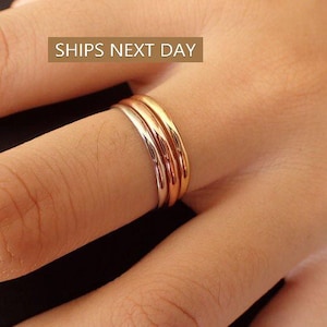 2.0mm Simple Plain Wedding Band, Smooth Plain Band, Thin Dainty Band, Domed Band, Cyber Monday Deal