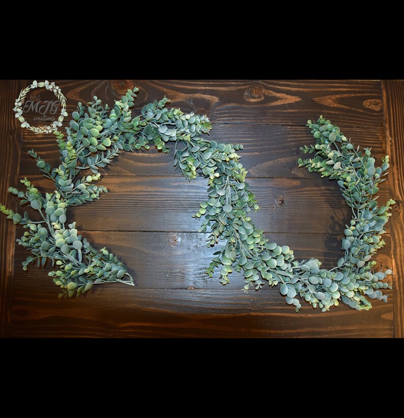 Eucalyptus Greenery Garland Faux Realistic Rustic Tradition Etsy