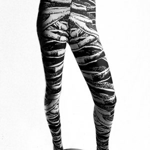 Skeleton rib cage print leggings Sz M, L, XL, XXL