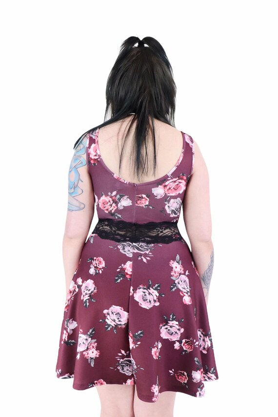 lace up jumper dress Black Ripped Cut Out Lace Jumper Dress main image 1
