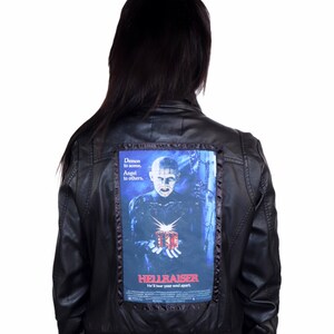 Bomber in pelle vegana Hellraiser