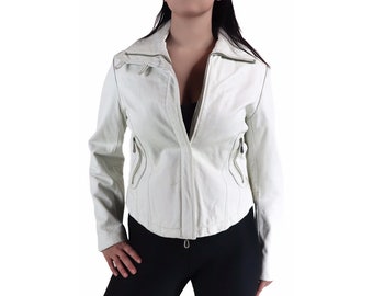 White Leather Jacket