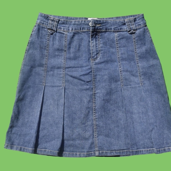 Denim Mini Skirt - Etsy