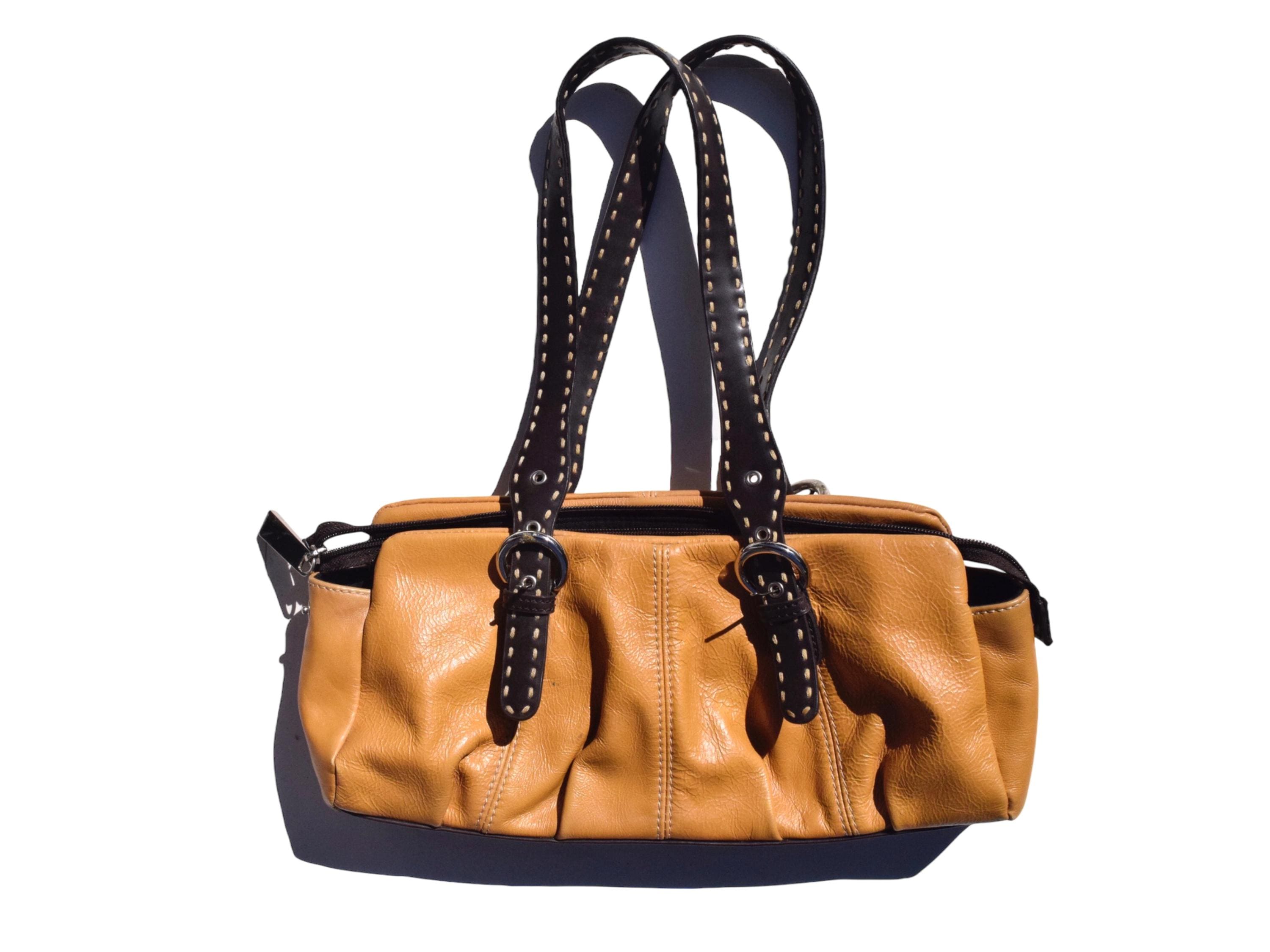 Y2K 2000 Leather Shoulder Bag - Etsy
