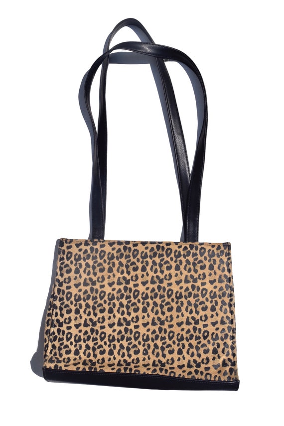 Late 90s Early 2000s Leopard Printed Shoulder Bag - image 4