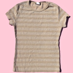 90s Vintage Slinky Short Sleeve Top