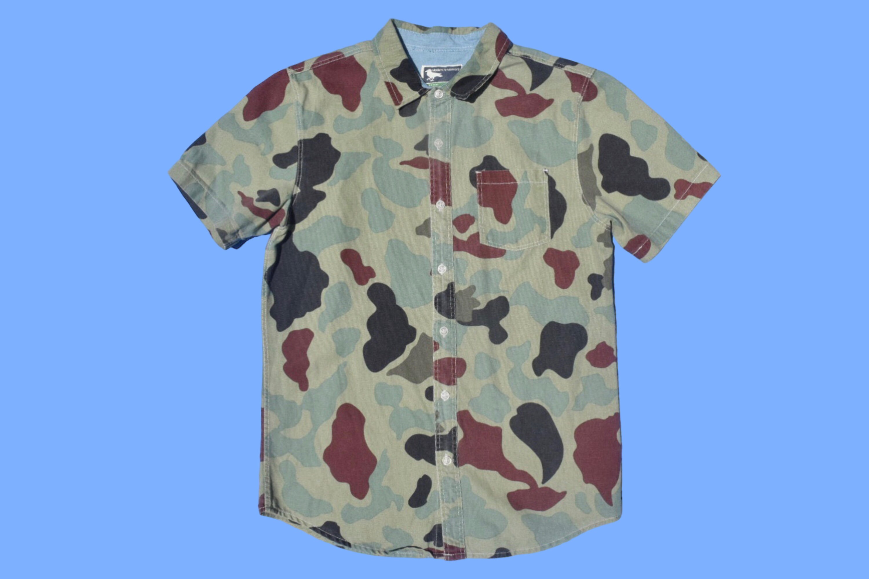 Camo Oxford Shirt Etsy