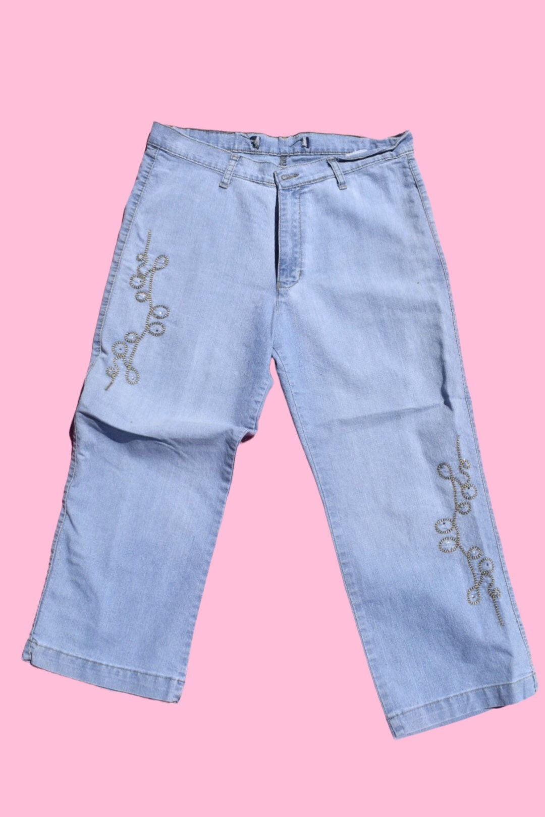 00s 刺繍　デニム　japanese jeans y2k Vintage 刺繍デニムパンツ Y2K