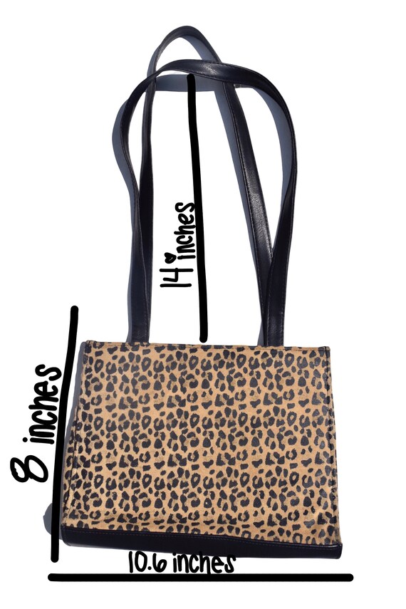 Late 90s Early 2000s Leopard Printed Shoulder Bag - image 2