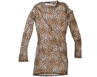 Y2K Animal Print Dress