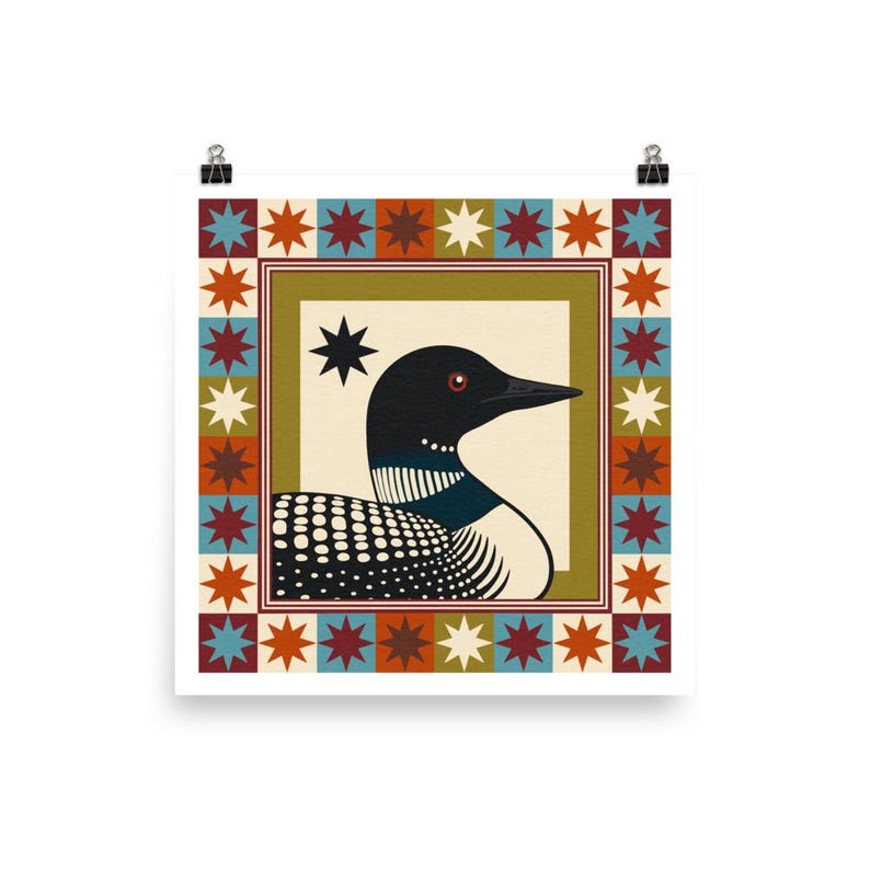 Up North Loon 10x10 Matte Print