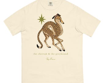 The Cheetah & The Greyhound Graphic Tee | Animal Art T-Shirt