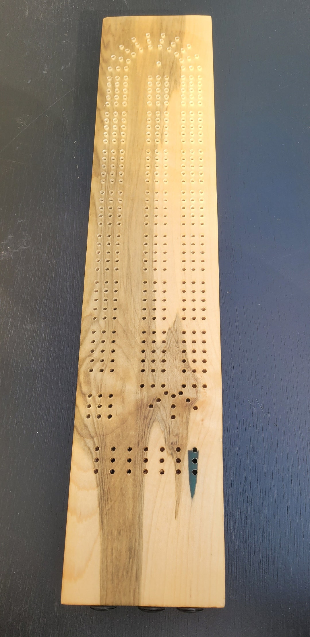 Maple Cribbage Board, 3 Man Cribbage Board, Cribbage, Cribbage Board