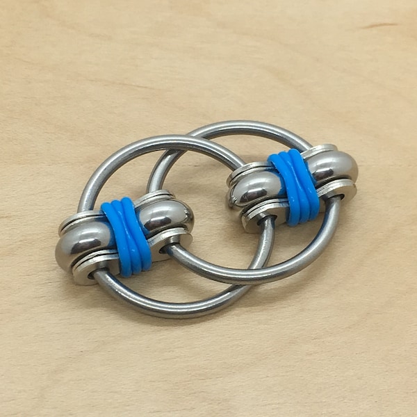 The 'Premium' Flip Fidget, Solid Ring Bike Chain Sensory Stim Toy
