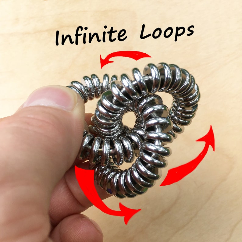 Triple Slick Roller Metal Stress Ball Fidget Toy EDC Sensory Etsy