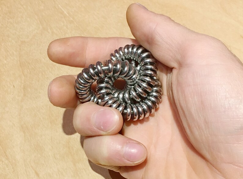 Triple Slick Roller Metal Stress Ball Fidget Toy EDC Sensory Etsy