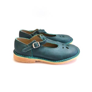 Chaussure Mary Jane Dollie pour femme faite main Green