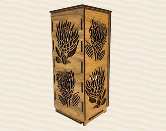 Protea Wooden Lantern