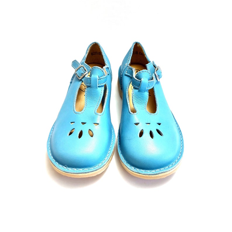 Chaussure Mary Jane Dollie pour femme faite main Sky-blue