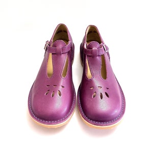 Chaussure Mary Jane Dollie pour femme faite main Purple