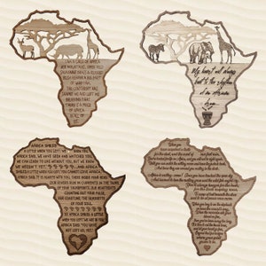 Afrikanische Wandrelief