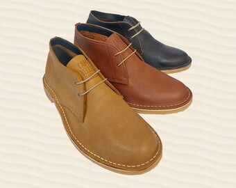 Desert boots Kudu en cuir pleine fleur