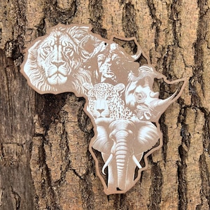 Big Five African Wall Plaque
