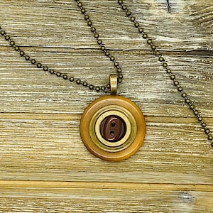 Upcycled Button Pendant